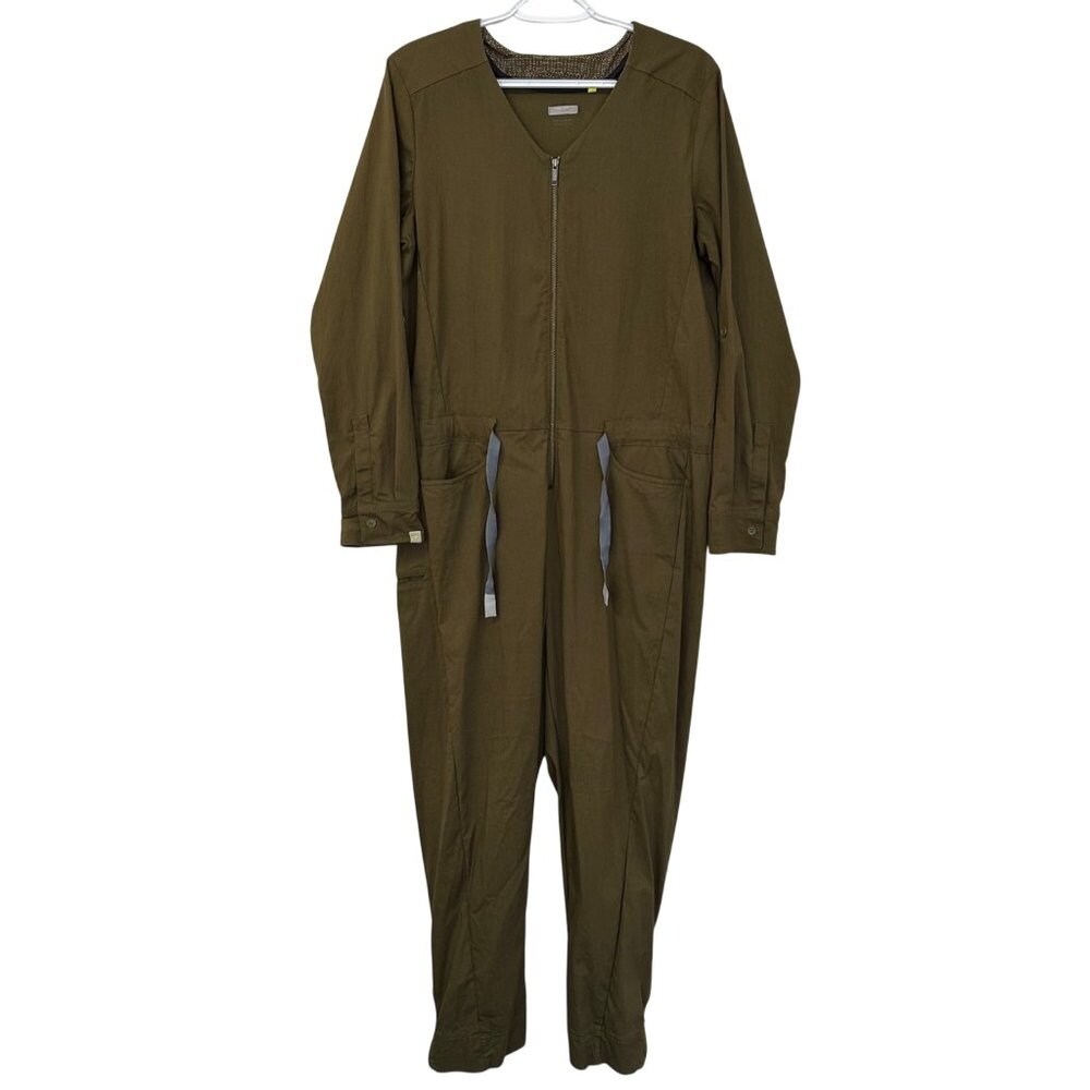 Pearl Izumi Scape Coverall One Piece Womens Size L Olive Green Cycling Biking